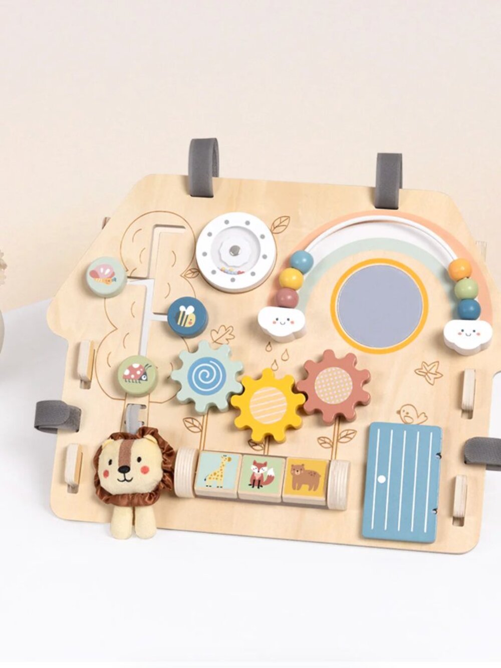 Montessori Wooden Busy Board Activity Board Sensory Learning Toy New - Picture 14 of 16